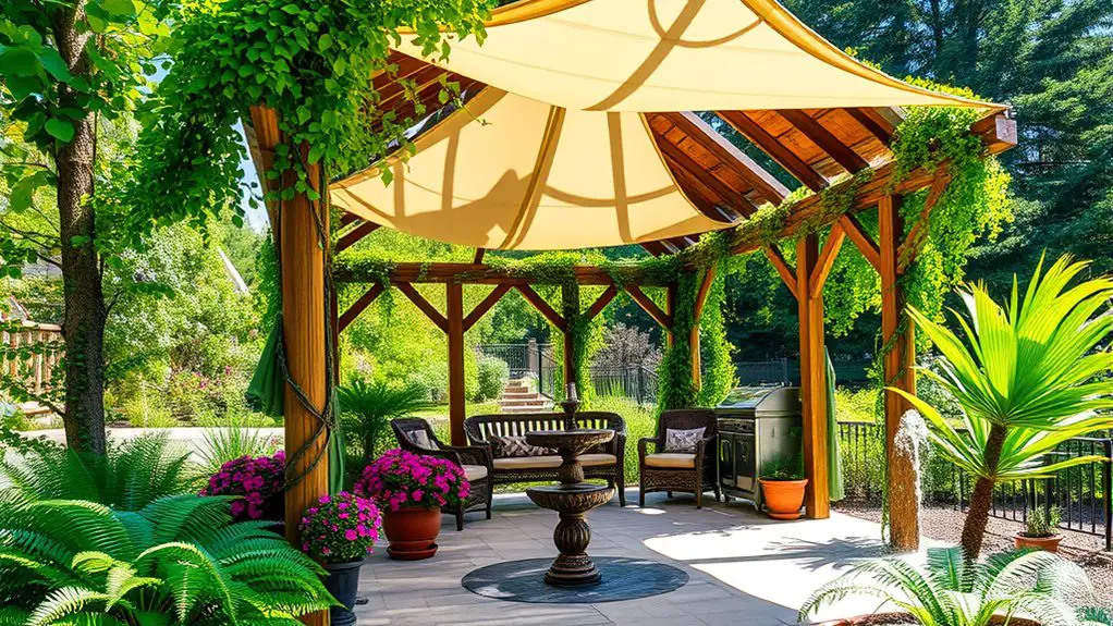 gazebo landscaping improvement project