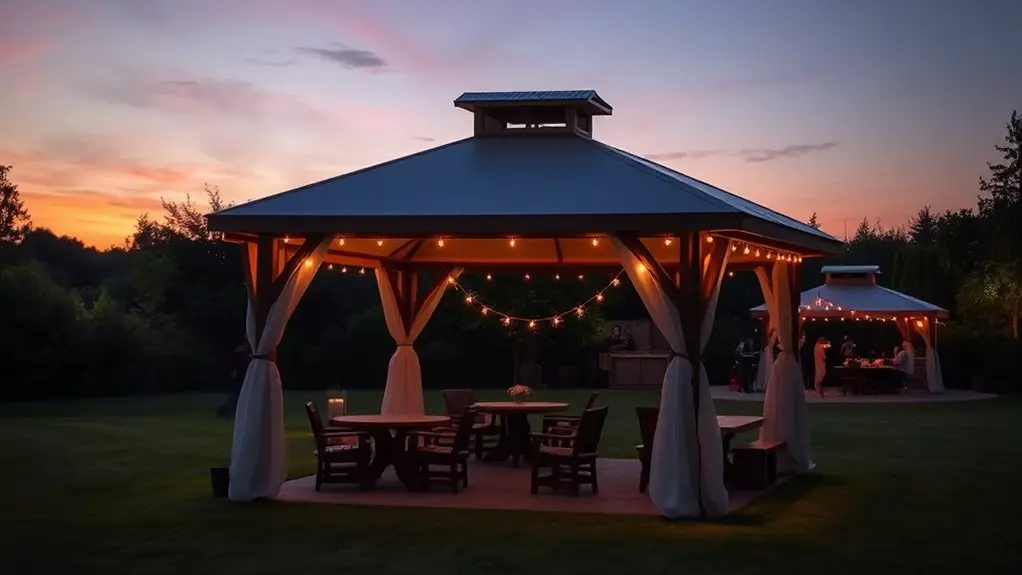 gazebo light placement strategy
