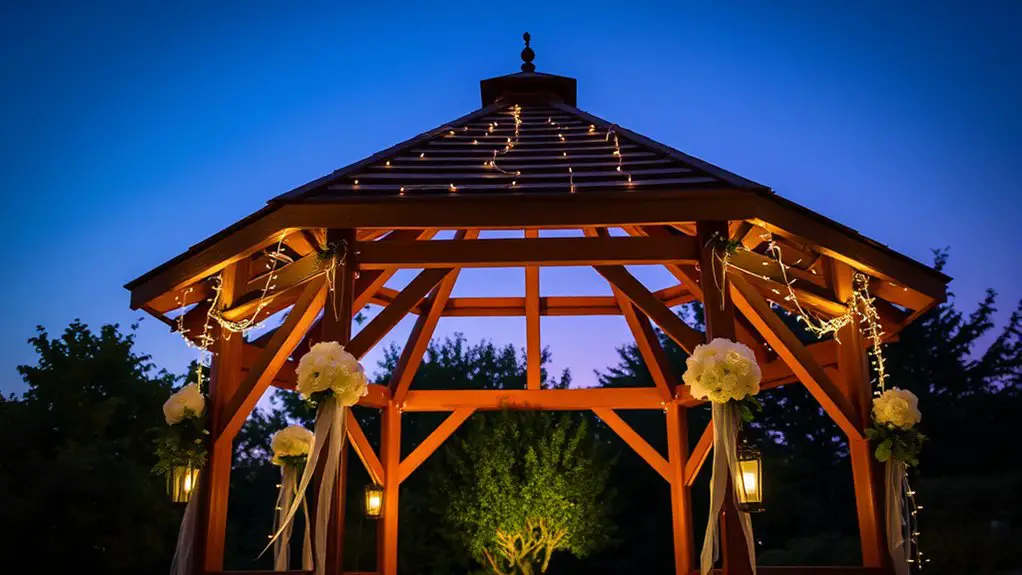 gazebo lighting for weddings