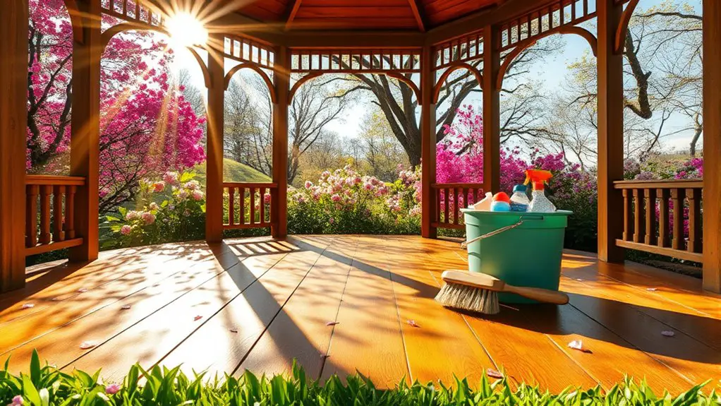 gazebo maintenance for spring