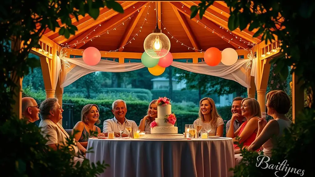 gazebo milestone birthday planning