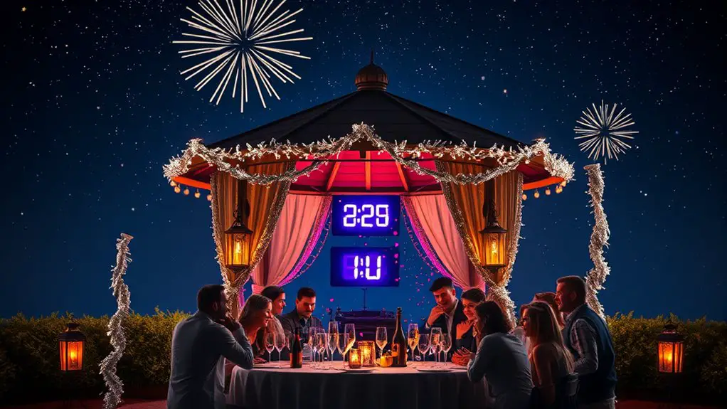 gazebo new year s countdown party
