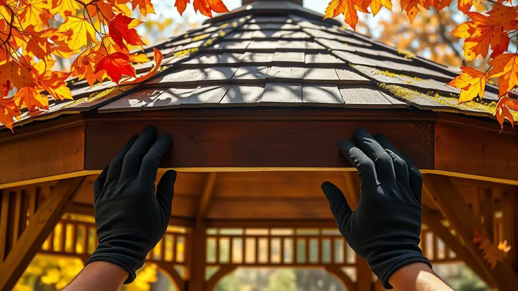 gazebo roof cleaning tips