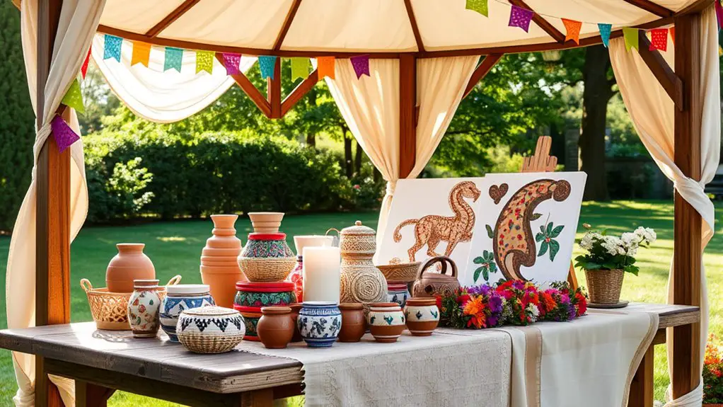 gazebo setup for crafts