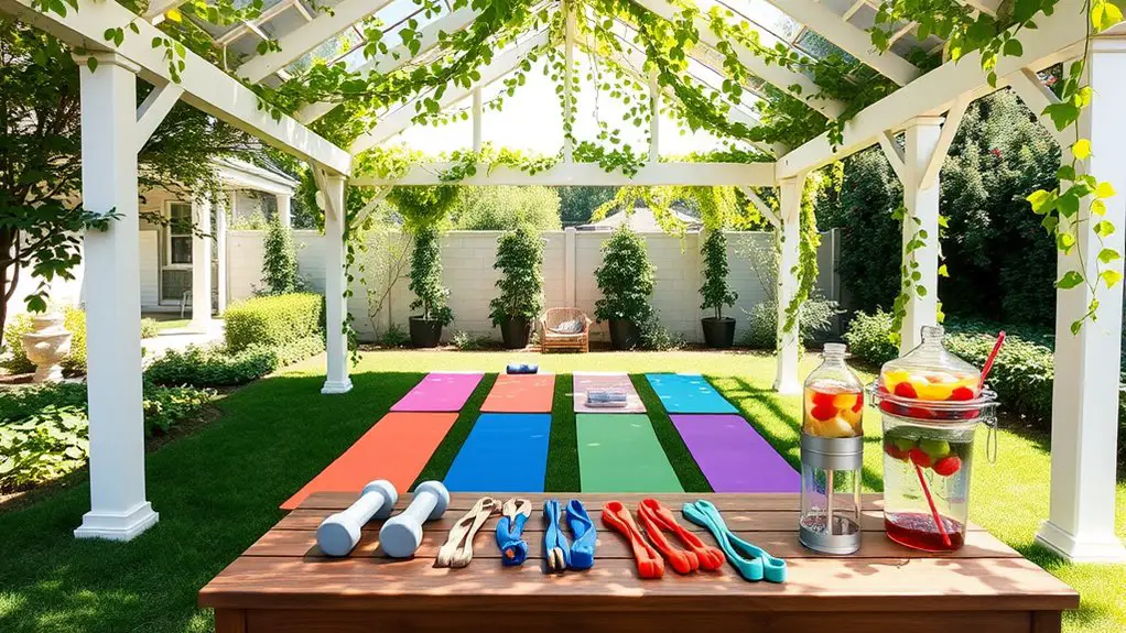 gazebo setup for fitness