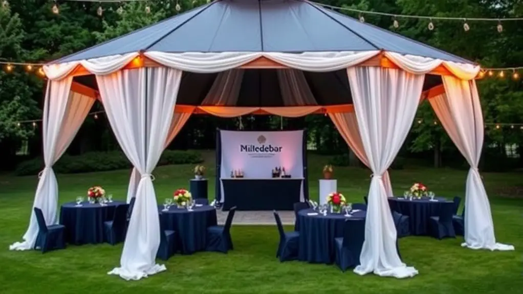 gazebo setup for fundraising