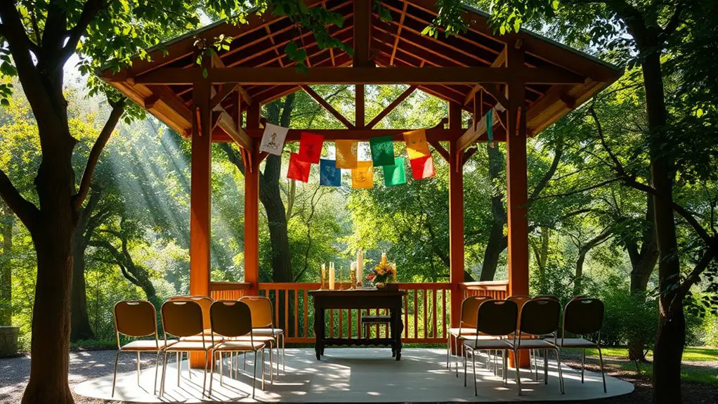 gazebo setup for gatherings