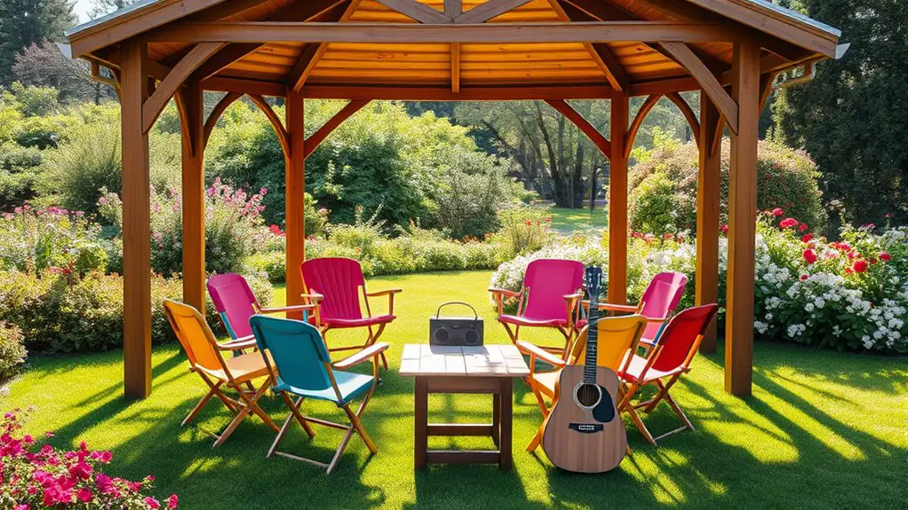 gazebo setup for singing