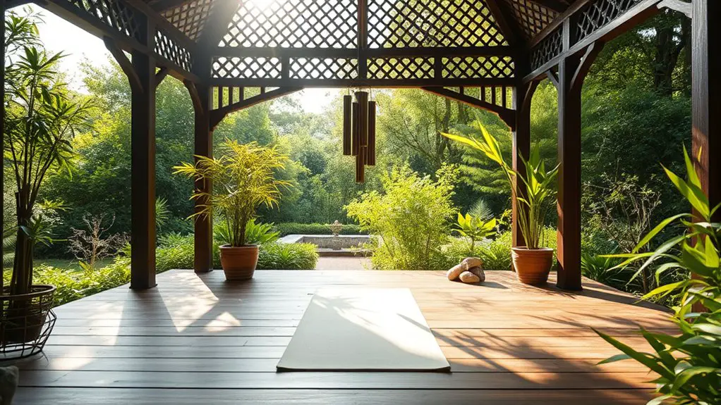 gazebo setup for tai chi