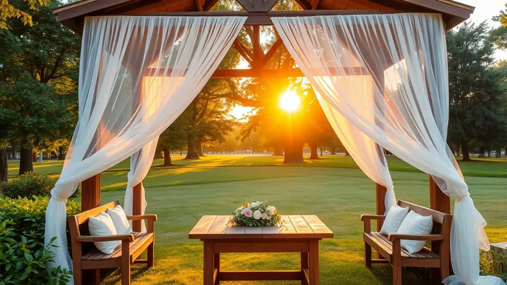 gazebo setup for worship