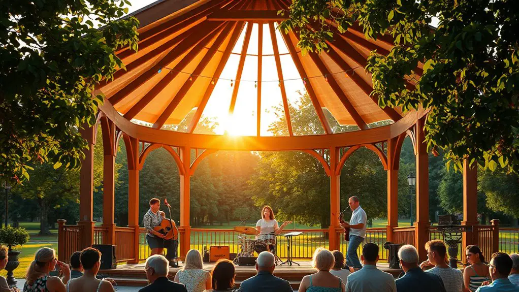gazebo stage for performances
