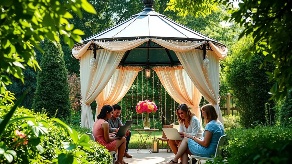 gazebo themed virtual networking event