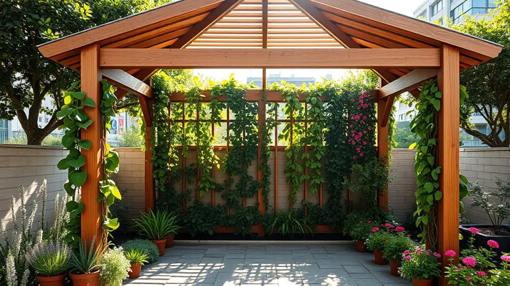 gazebos with vertical gardens