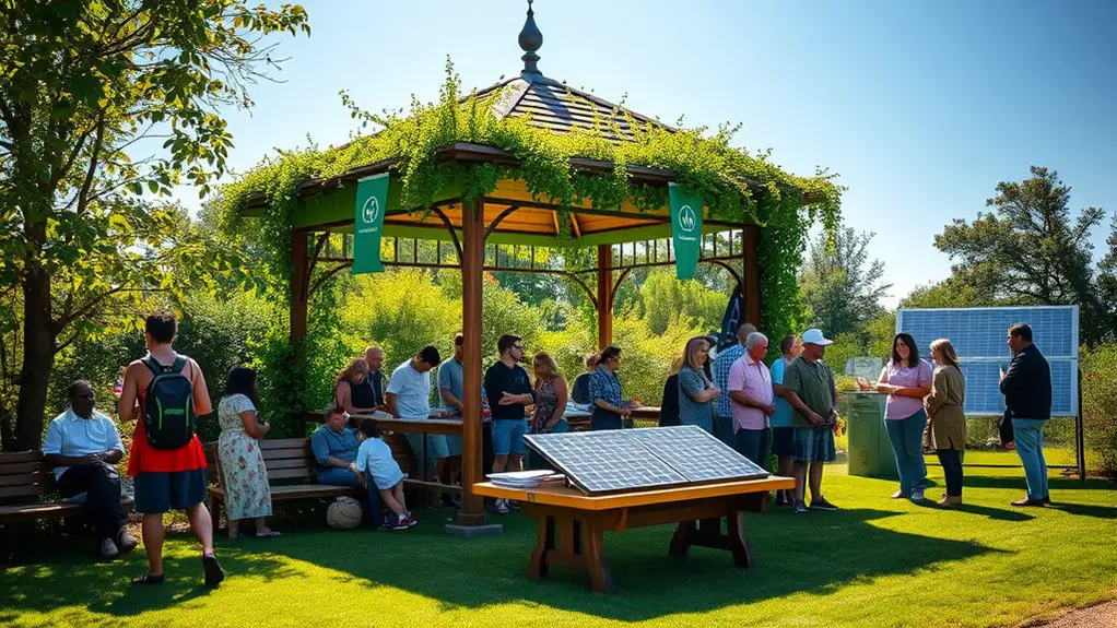 green energy event gazebo