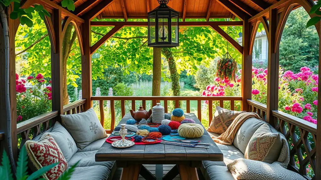 handcrafting in gazebo sessions