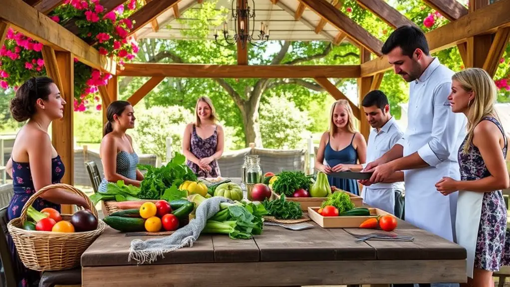 healthy cooking gazebo retreat