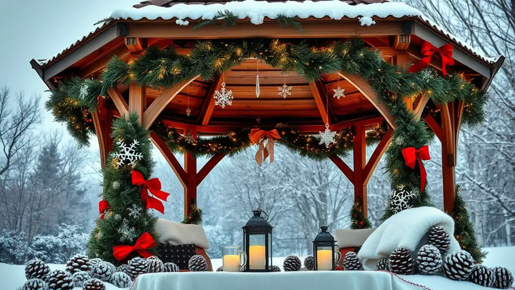holiday decor embellishing space