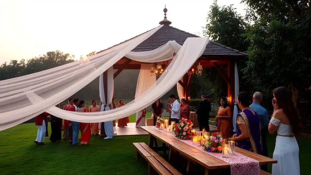 hosting traditional ceremonies outdoors
