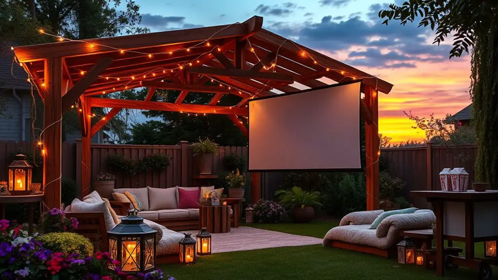ideal outdoor movie setups