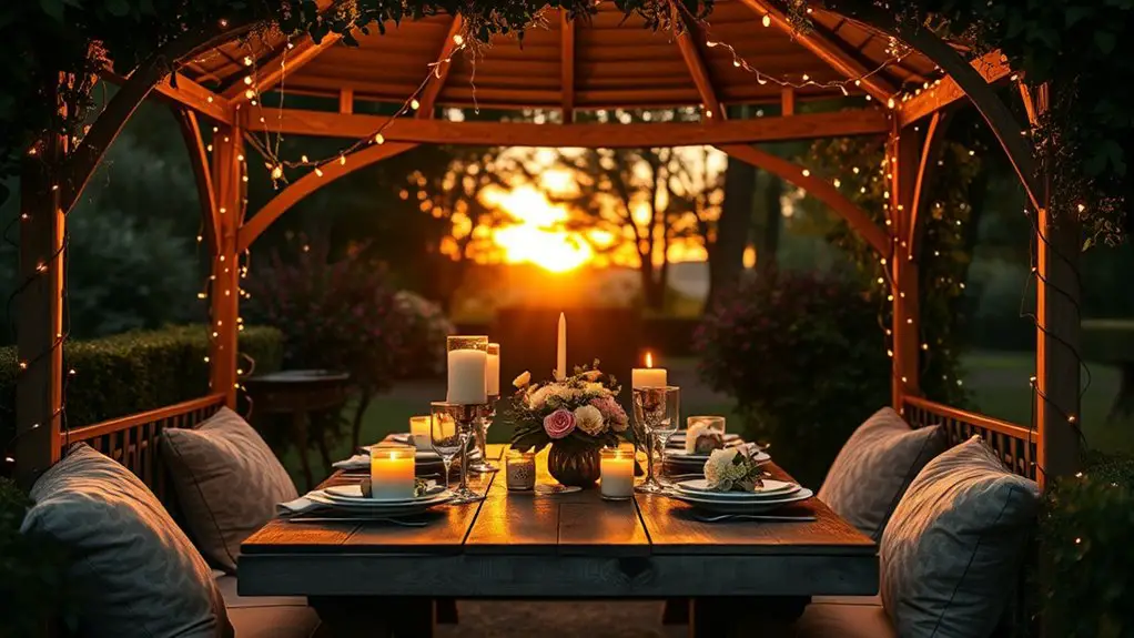 intimate gazebo dining tips