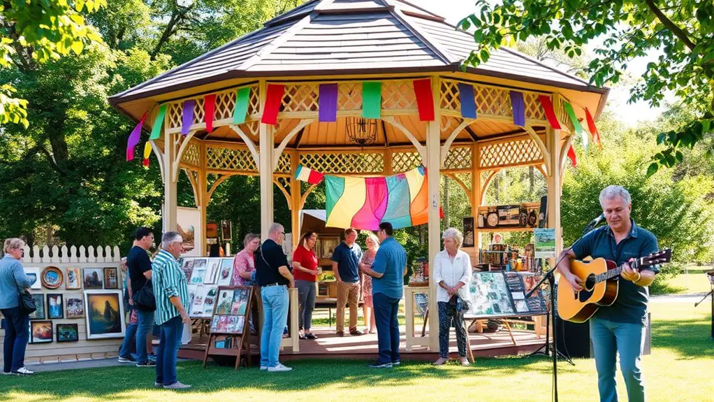 involve local artists creatively