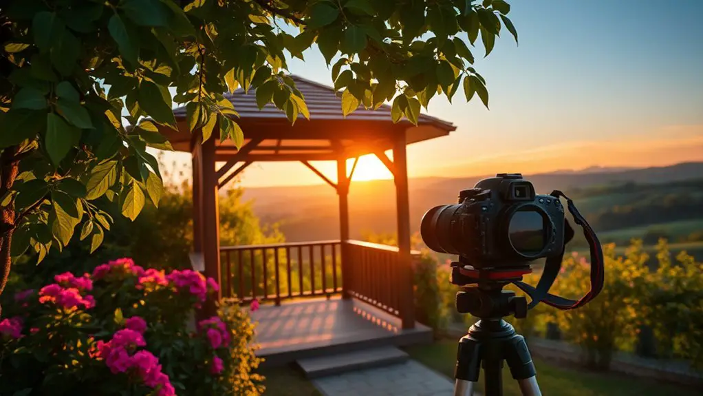landscape photography gazebo session