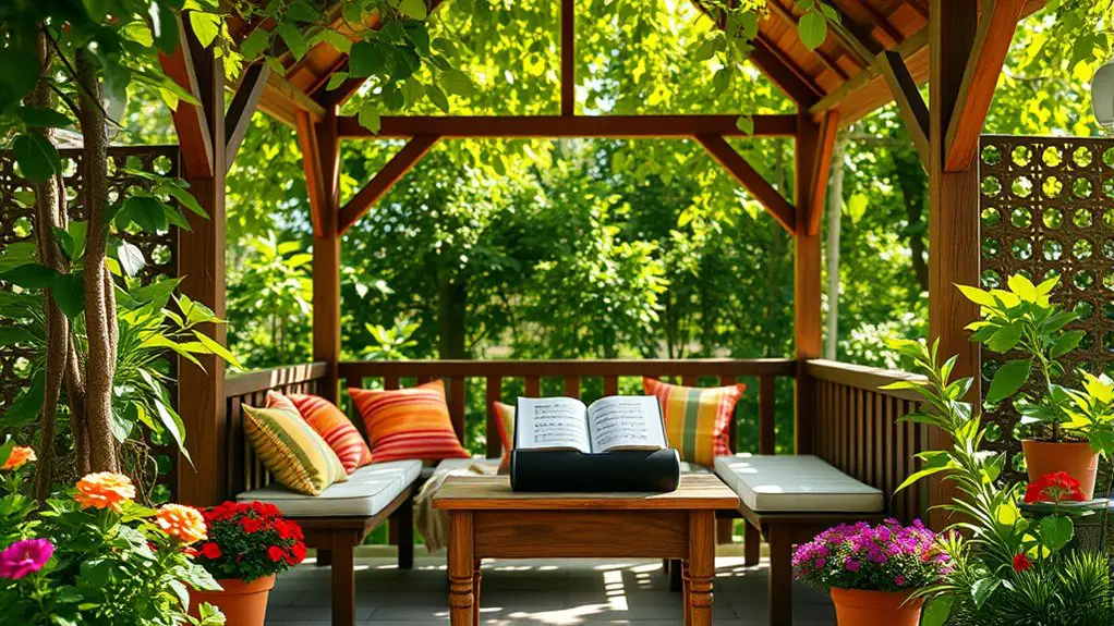listening area for gazebo