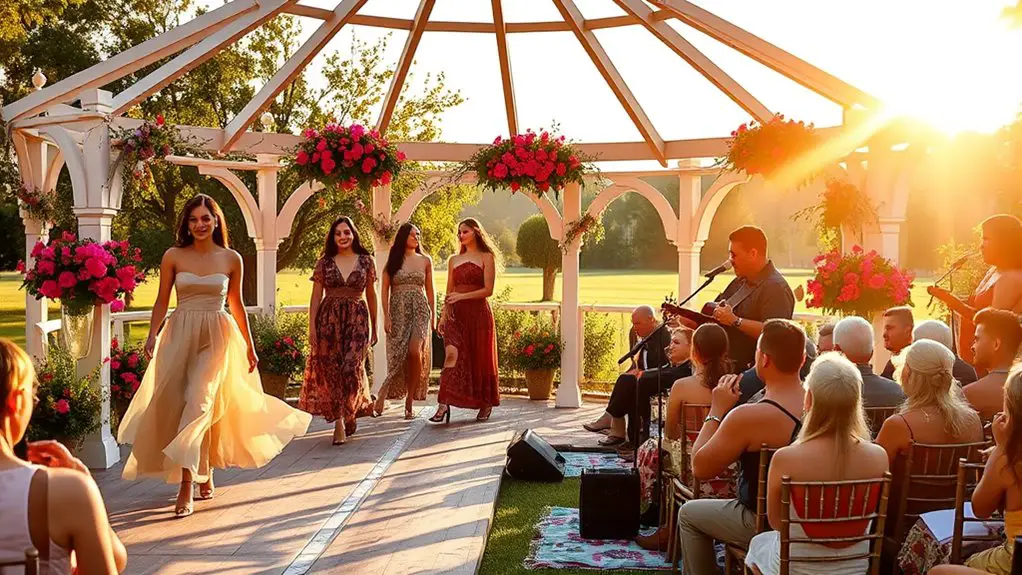 live music fashion show