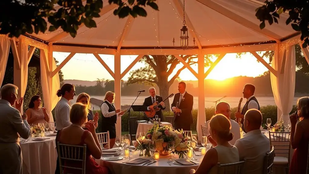 live music wedding reception