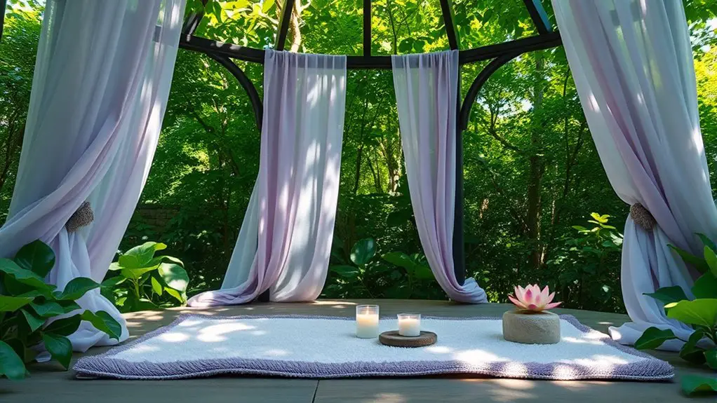 meditation gazebo relaxation setup