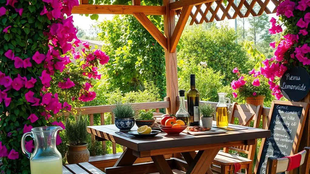 mediterranean cooking class setup