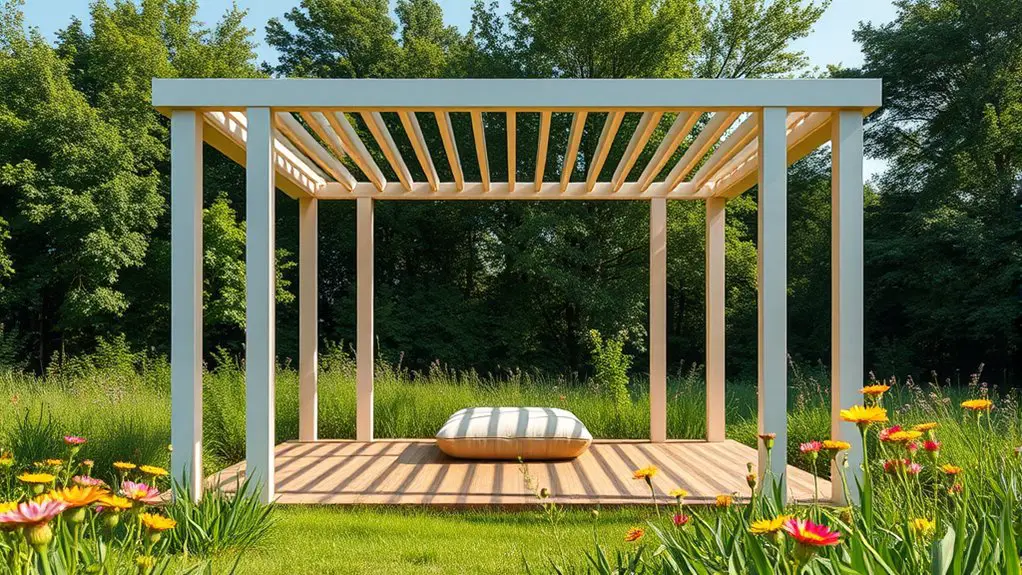 minimalist gazebo for relaxation