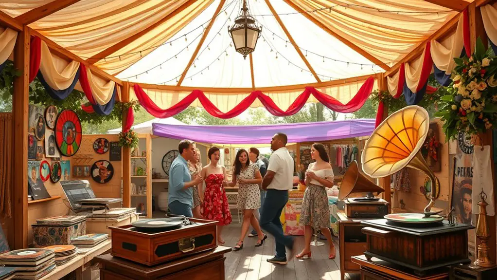 music enhances vintage market