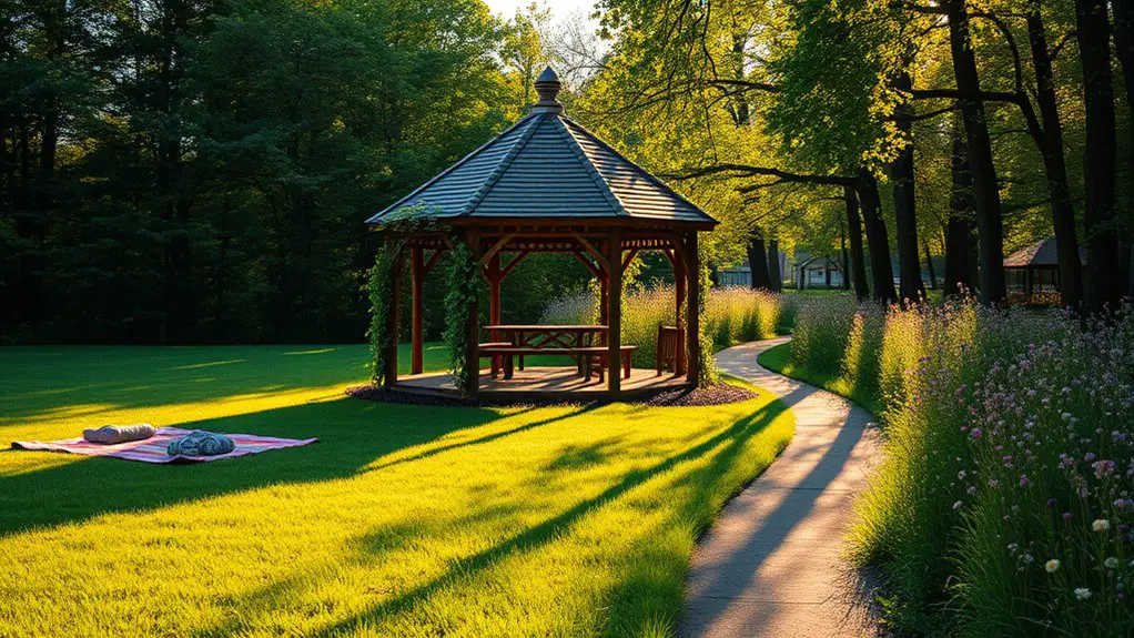 nature walk hub gazebo