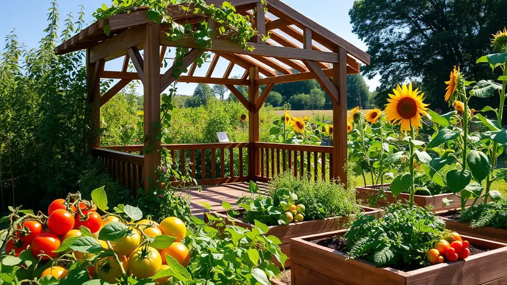 optimal gazebo garden placement