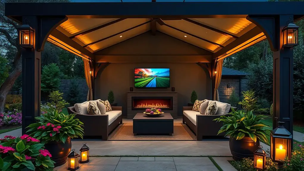 outdoor audio and visuals
