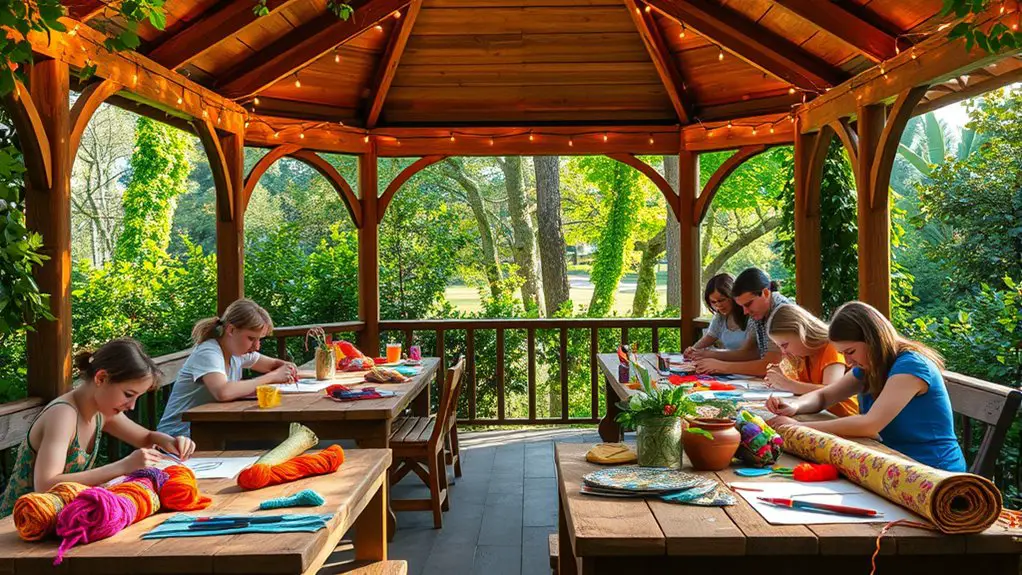 outdoor crafting workshop planning