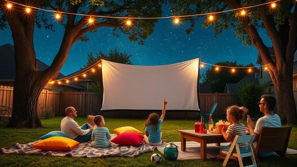 outdoor family movie planning