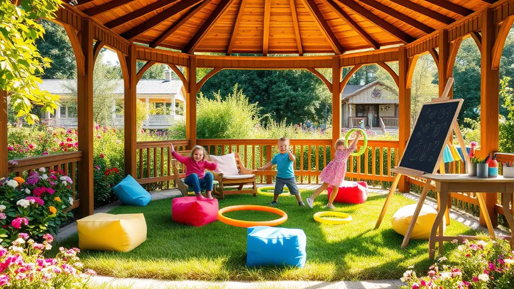outdoor kids activities gazebo