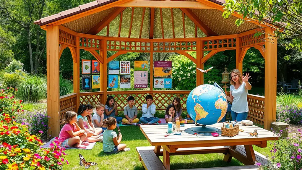 outdoor learning in gazebo