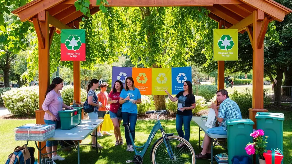 outdoor recycling awareness event