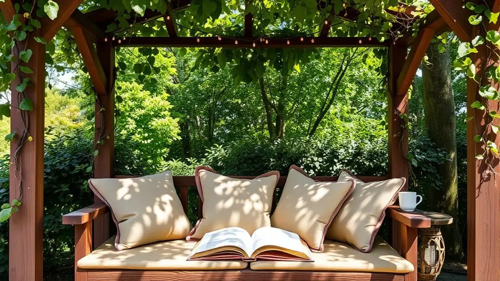 outdoor shaded relaxation spaces