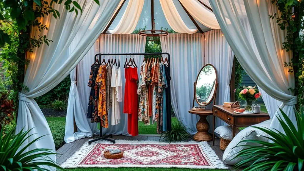 personal styling under gazebo