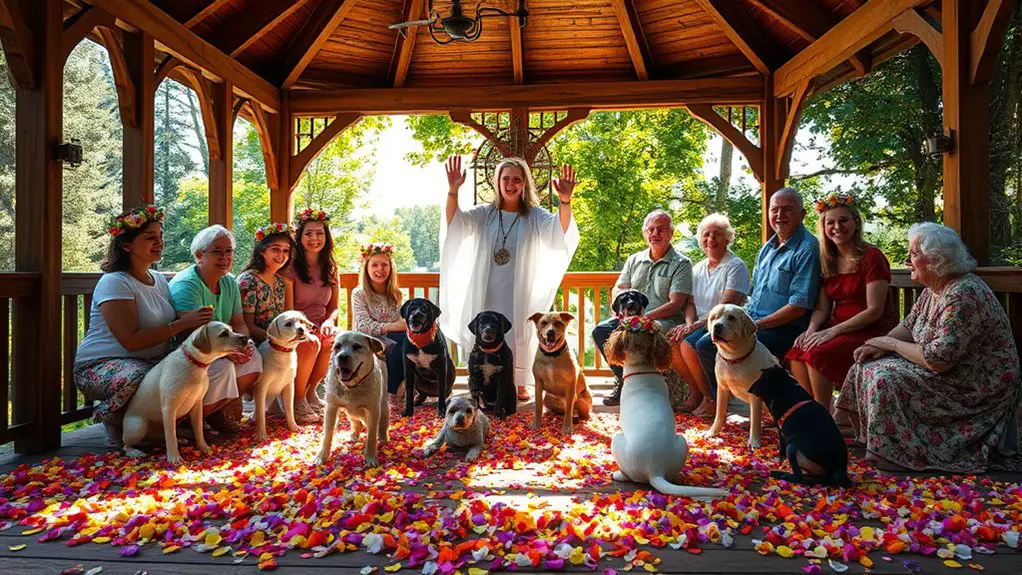 pet blessing ceremony gazebo