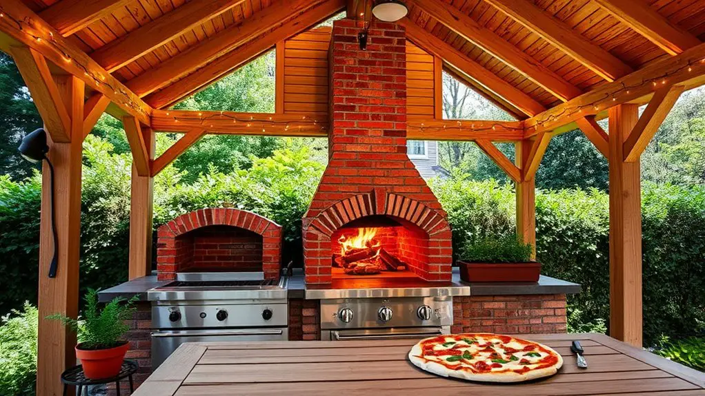 pizza ovens in gazebos