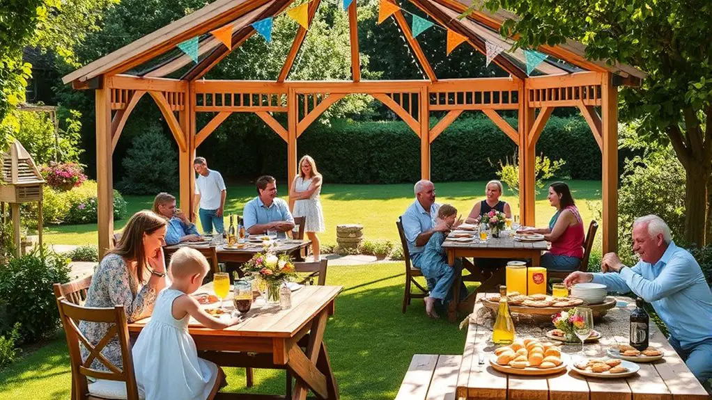 plan gazebo family gathering