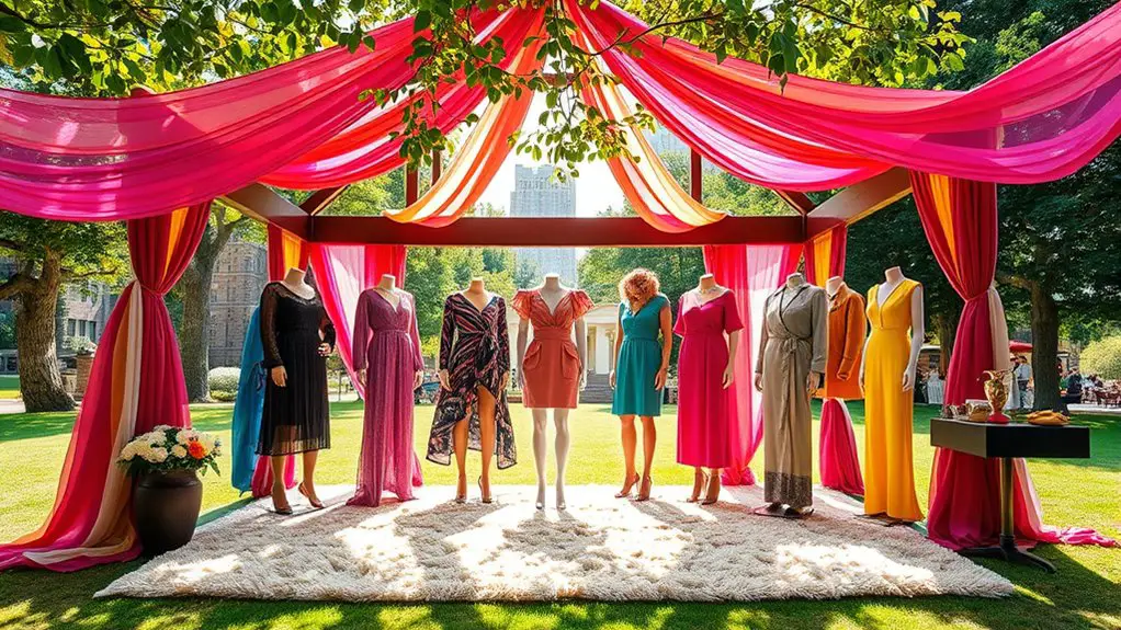 plus size fashion gazebo setup