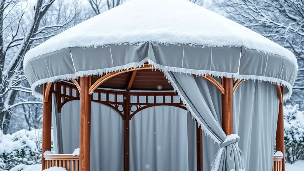 protect gazebo from snow