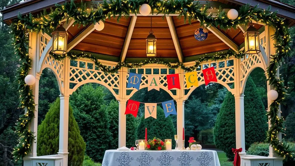 religious holiday gazebo decoration
