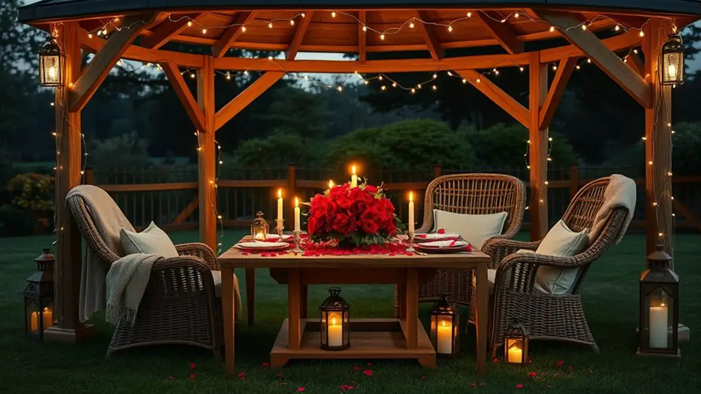 romantic gazebo celebration ideas